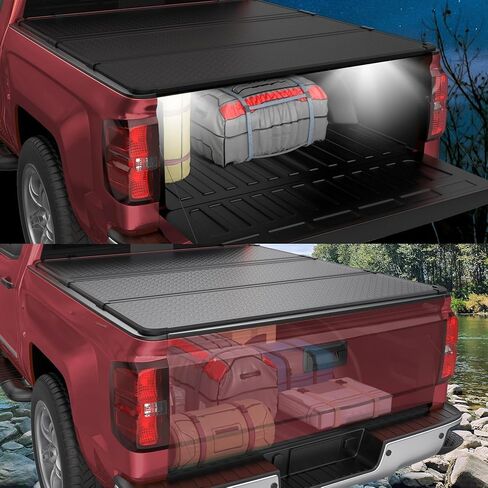 Soft Tri Fold Truck Bed Tonneau Cover Compatible for 2016-2023 Toyota Tacoma 3-Fold 5FT 60.5Inch in Kuwait