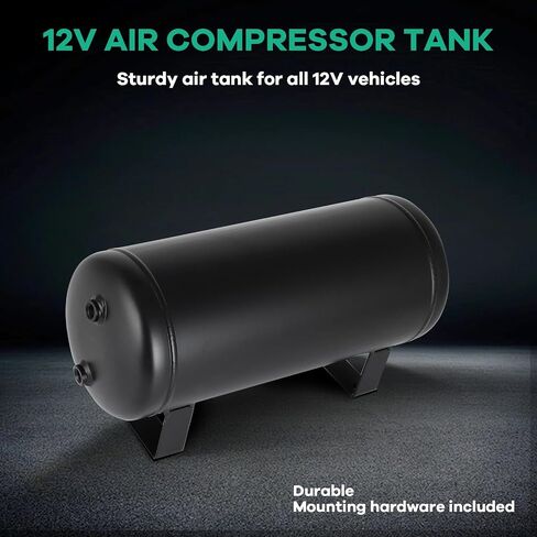 Staytop 2 جالون (8 لتر) 6 موانئ تعليق الهواء ركوب الأكياس القطار Truck Horn Air Tank 200 PSI in Saudi Arabia