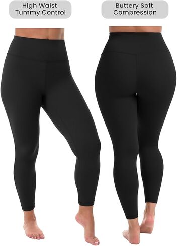 Sunzel Plus Leggings for Women - عالية الخصر التحكم في البطن المعاد تدويره تجريب السراويل اليوغا 1x 2x 3x 4x in Saudi Arabia