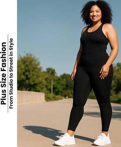 Sunzel Plus Leggings for Women - عالية الخصر التحكم في البطن المعاد تدويره تجريب السراويل اليوغا 1x 2x 3x 4x in Saudi Arabia