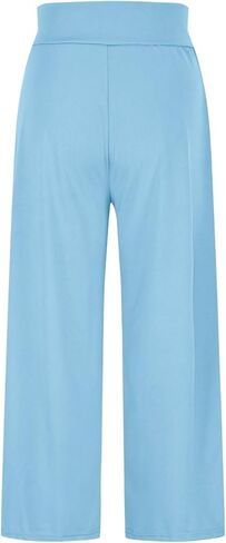 Womens Wide Leg Pants High Waist Loose Flowy Comfy Lounge Palazzo Trousers Stretch Soft Casual Pants with Pockets in Saudi Arabia
