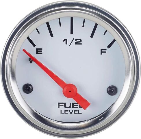 6-Gauge Vehicle Instrument Kit: Black Face, 3-3/8" Mechanical Speedometer & Tachometer, 2-1/16" Fuel, Temp, Oil & Volt Gauges, Stainless-Steel Bezel, Incandescent Lighting, Easy Installation in Saudi Arabia