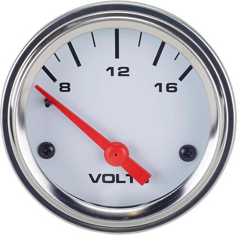 6-Gauge Vehicle Instrument Kit: Black Face, 3-3/8" Mechanical Speedometer & Tachometer, 2-1/16" Fuel, Temp, Oil & Volt Gauges, Stainless-Steel Bezel, Incandescent Lighting, Easy Installation in Saudi Arabia