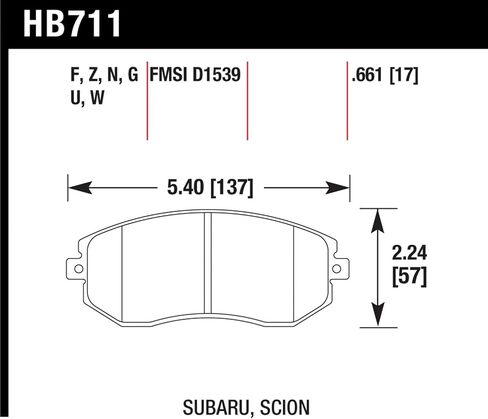 HB711G.661 DTC-60 Motorsport Brake Pads in Saudi Arabia