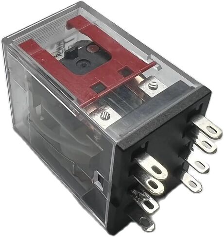 YJ2N-GS AC 220V DC 12V 24V 5A Coil Small Intermediate Relay Low Power 2 Groups of 8 Pins with Lights(Relay with Socket,AC 380V) in Saudi Arabia