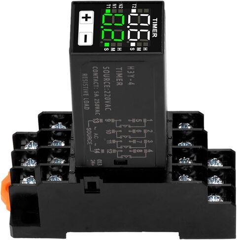 H3Y-4 ترحيل الوقت تأخير الطاقة 4 مجموعات من التأخير وضعت التحكم في دورة تأخير الطاقة 220V DC24V DC12V توقيت التتابع (AC 220V) in Saudi Arabia