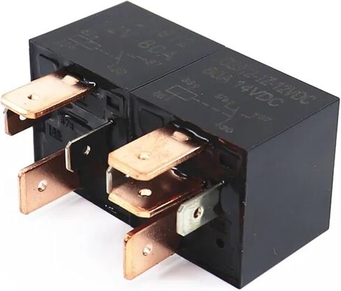 4 5Pin JD1912 Automotive Car Relay DC12 24V 80A Black Waterproof Heavy Duty Relay(12V 5Pin) in Saudi Arabia