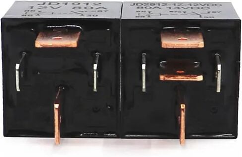 4 5Pin JD1912 Automotive Car Relay DC12 24V 80A Black Waterproof Heavy Duty Relay(12V 5Pin) in Saudi Arabia