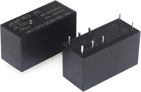 5Pcs Relay HK115FD HK115FD-DC5V-SG HK115FD-DC12V-SG HK115FD-DC24V-SG 8PIN 8A HF115F 5V 12V 24V Power Relay(HK115FD-DC24V-SG) in Saudi Arabia