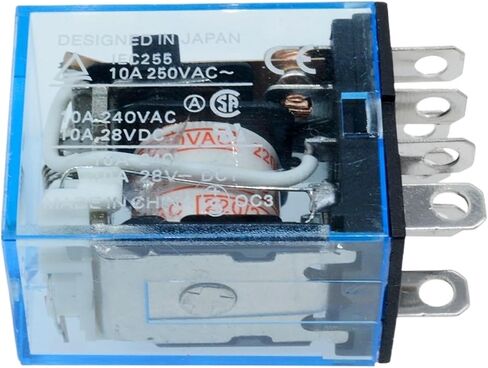 5pcs ly2nj hh62p hhc68a-2z micro micro mini electromagnetic relay 10a 8pin coil dpdt dc 12v 24v ac 220v (5pcs ly2nj base) in Kuwait
