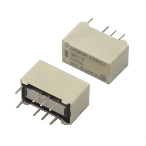 【10-2PCS】 G6S-2-3VDC G6S-2-5VDC G6S-2-12VDC G6S-2-24VDC 250VAC/DC220V 3V/5V/12V/24V 8PIN Mini Signal Switch Relay 2A(10PCS,24V) in Saudi Arabia