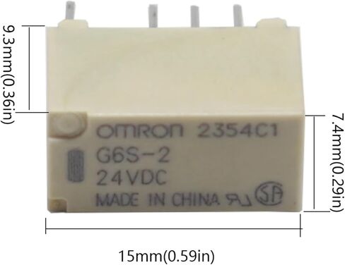 【10-2PCS】 G6S-2-3VDC G6S-2-5VDC G6S-2-12VDC G6S-2-24VDC 250VAC/DC220V 3V/5V/12V/24V 8PIN Mini Signal Switch Relay 2A(10PCS,24V) in Saudi Arabia