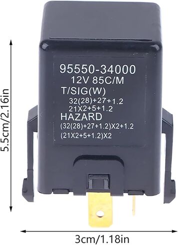 1pcs Car Turn Signal Flasher Relay 95550-34000 95550-39000 Flasher Relay Interior Parts in Saudi Arabia