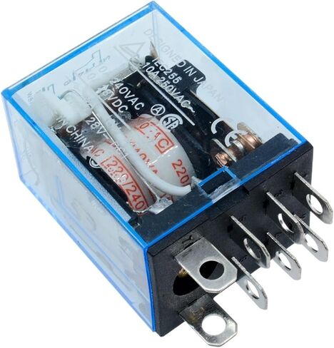 5pcs ly2nj hh62p hhc68a-2z micro micro mini electromagnetic relay 10a 8pin coil dpdt dc 12v 24v ac 220v (5pcs ly2nj base) in Kuwait