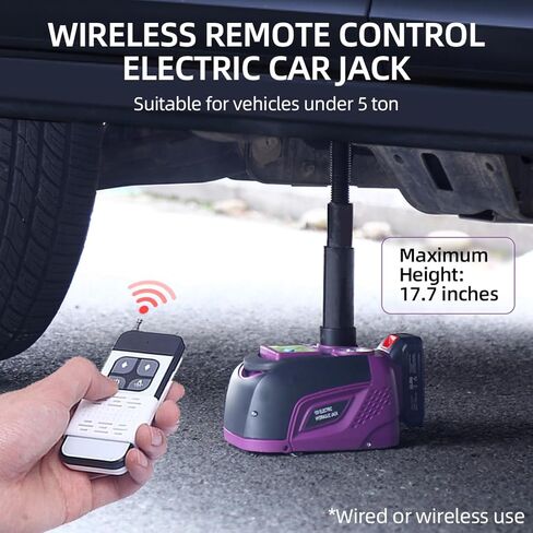 طقم جاك السيارات الكهربائية 5 طن 12 فولت مقبس الأرضي الهيدروليكي مع مفتاح التأثير ومضخة قابلة للنفخ لسيارة سيارات سيارات إصلاح الطوارئ مجموعة تغيير الإطارات مع ضوء LED in Kuwait