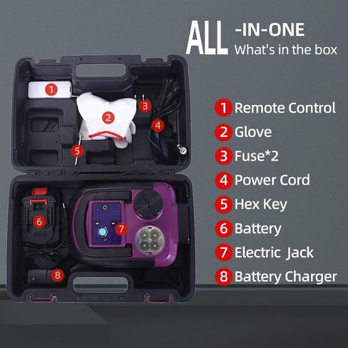 طقم جاك السيارات الكهربائية 5 طن 12 فولت مقبس الأرضي الهيدروليكي مع مفتاح التأثير ومضخة قابلة للنفخ لسيارة سيارات سيارات إصلاح الطوارئ مجموعة تغيير الإطارات مع ضوء LED in Kuwait