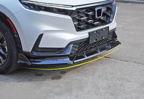 Front Bumper Lip Splitter Kit Compatible with Honda CRV 2023 2024 Hybrid Version Lower Chin Spoiler Splitter Cover Exterior Car Accessories ABS 3PCS(Glossy Black Style) in Kuwait