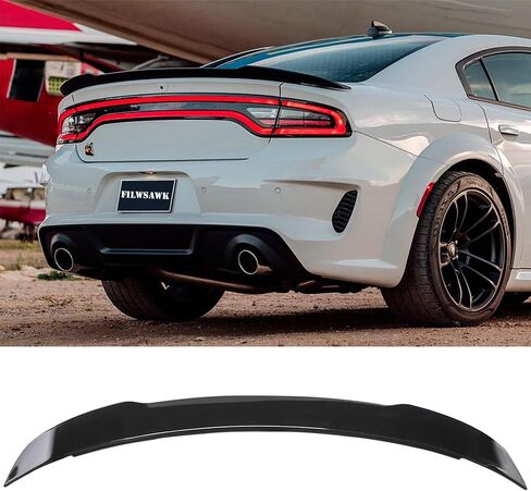 Charger Spoiler for 2015-2023 Dodge Charger RT SXT SRT SE Hellcat Style Scat Pack Glossy Black in Kuwait