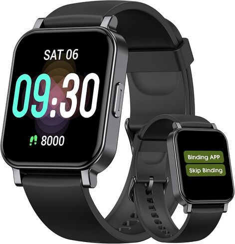 Smart Watch, Fitness Tracker Watch with 45 mm Touchscreen, Heart Rate Monitor, Blood Oxygen, Sleep Tracking Fitness Watch 5ATM Waterproof Smartwatch for Women Men Compatible with Android iOS in Saudi Arabia