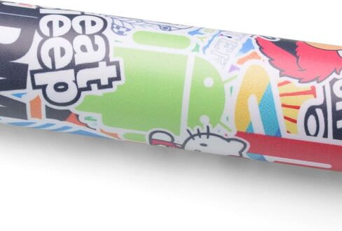 Free Tool Kit ES JDM Bomber Anime Graffiti Cartoon Car Auto Laptop Vinyl Wrap Sticker Decal Film Sheet (1FT x 5FT) in Kuwait