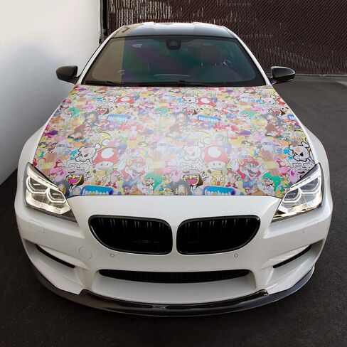 Free Tool Kit ES JDM Bomber Anime Graffiti Cartoon Car Auto Laptop Vinyl Wrap Sticker Decal Film Sheet (1FT x 5FT) in Kuwait