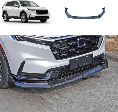 طقم شفة الشفة الأمامي الأمامي متوافق مع هوندا CRV 2023 2024 نسخة هجينة السفلى من الذقن المفسد تغطية إكسسوارات السيارة الخارجية ABS 3pcs (النمط الأسود اللامع) in Saudi Arabia