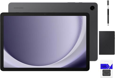 SAMSUNG Galaxy Tab A9+ (64GB) 11'' Android Tablet, Big Screen, Quad Speakers,Upgraded Chipset, Multi Window Display, Slim, Light, Durable Design, Graphite with Accessories in Kuwait