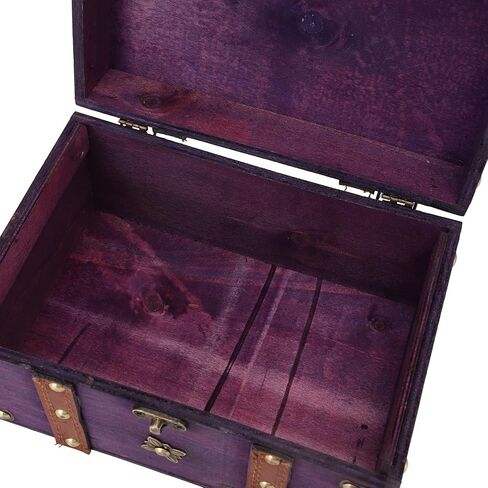 Jewelry Organizer Box Chest Vintage Wooden Decorative Storage Retro Jewelry Storage Box,Decorative Treasure Chest for Jewellery Toy Halloween Bedroom Decor 8.54x5.91x5.12in (Green) in Saudi Arabia