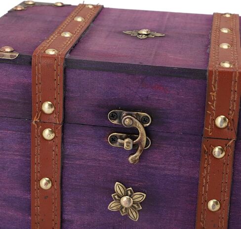 Jewelry Organizer Box Chest Vintage Wooden Decorative Storage Retro Jewelry Storage Box,Decorative Treasure Chest for Jewellery Toy Halloween Bedroom Decor 8.54x5.91x5.12in (Green) in Saudi Arabia