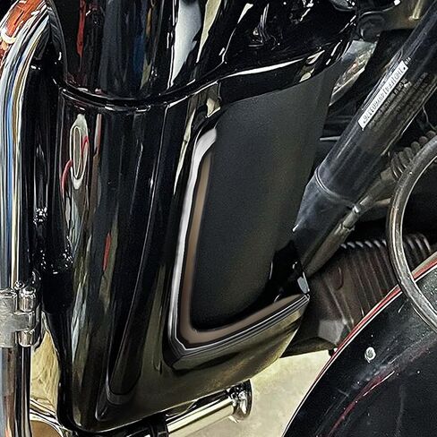 HDBUBALUS دراجة نارية أسفل الشوايات الساق هدية ضوء LED بدوره إشارة تشغيل ضوء مناسب لـ Harley Touring Street Glide Road Glide Electra Glide FLHTK FLTRU 2006-2013 (اللون: دخاني) in Saudi Arabia