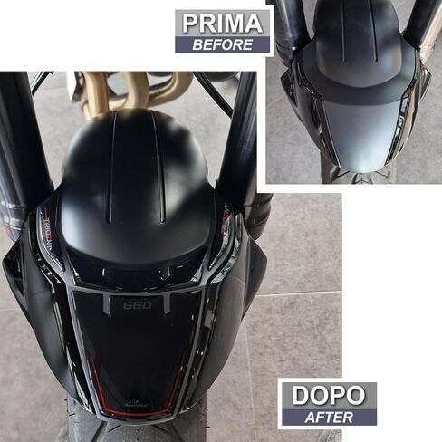 Motorcycle 3D Stickers Compatible with Triumph Trident 660 2021-2025. Fender Covers Protections from Impact and Scratches. Resin Stickers - Made in Italy in Saudi Arabia