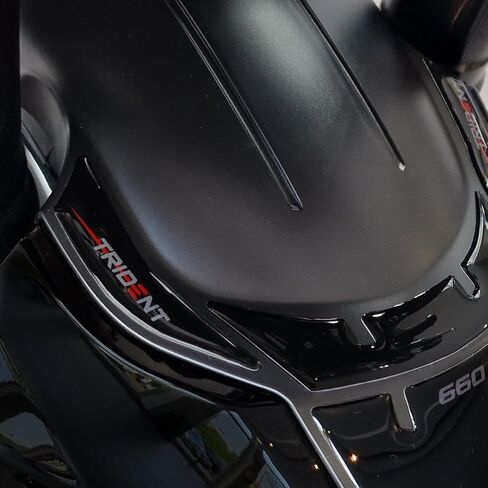 Motorcycle 3D Stickers Compatible with Triumph Trident 660 2021-2025. Fender Covers Protections from Impact and Scratches. Resin Stickers - Made in Italy in Saudi Arabia