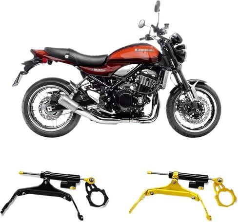 قوس التثبيت المثبط Z900RS ، متوافق مع مقياس التيتانيوم المثبط المضاد للشروط DMV Z900 RS 2018-2021 (أسود) in Kuwait