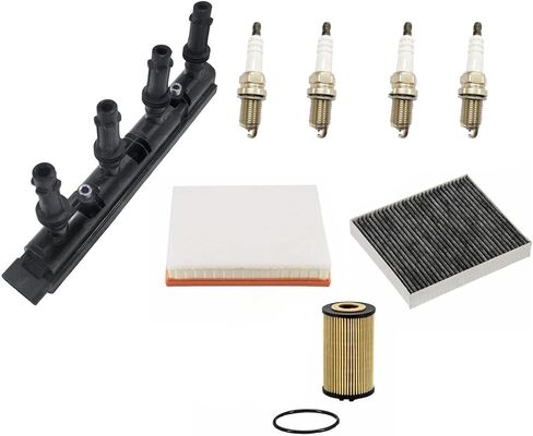 Direct Ignition Coil Platinum Spark Plugs Tune Up Replacement Parts For 2011 2012 2013 2014 2015 Chevrolet Cruze in Saudi Arabia