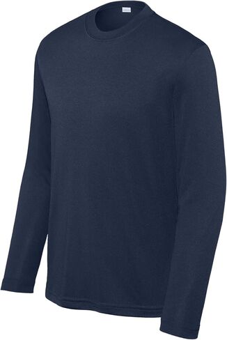 Sport-Tek Youth Long Sleeve Posicharge منافس Tee | تي شيرت رياضي للتنفس للأولاد والبنات ، والملابس للأطفال in Saudi Arabia
