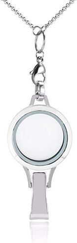 BG247 الفولاذ المقاوم للصدأ 30 مم الزجاج العائم ذاكرة Living Livet Lanyard Netlace Dadge حامل شارة in Kuwait