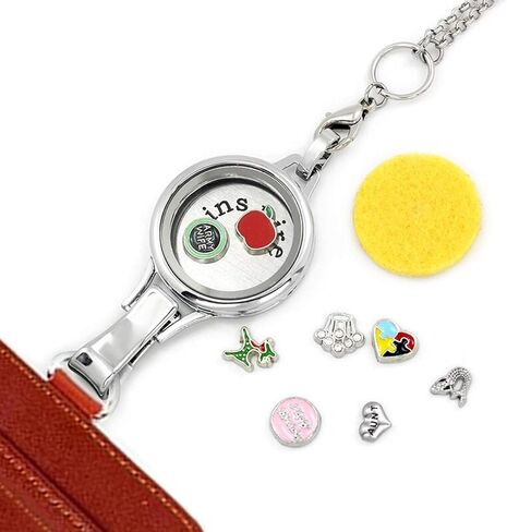 BG247 الفولاذ المقاوم للصدأ 30 مم الزجاج العائم ذاكرة Living Livet Lanyard Netlace Dadge حامل شارة in Kuwait