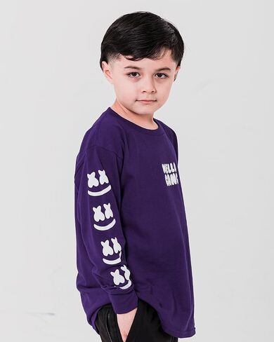 Marshmello - Youth - يواجه قميصًا طويل الأكمام - القطن 100 ٪ قبل الشروط in Kuwait