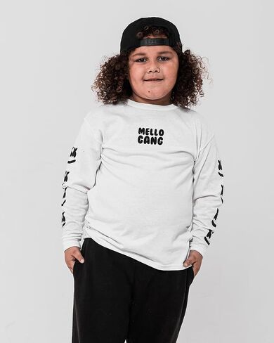 Marshmello - Youth - يواجه قميصًا طويل الأكمام - القطن 100 ٪ قبل الشروط in Kuwait