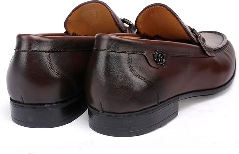 Mens Buckle Dress Shoes Loafers Classic Leather Business Dress Loafer Formal Slip On Penny Loafer Shoes in Saudi Arabia