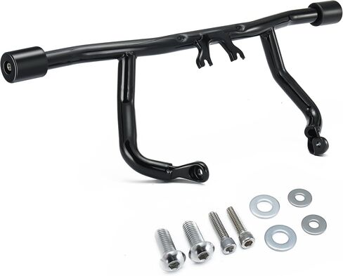 MoKitDora Flat-Out Engine Guard 1.25" Highway Crash Bar for Harley 2014-up Touring Street Electra Glide Special Road King FLHT FLHXS FLHX FLHRXS, Gloss Black in Saudi Arabia