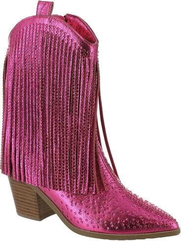 Masseys Women's Dolly Embellished Fringe Western Boot in Saudi Arabia