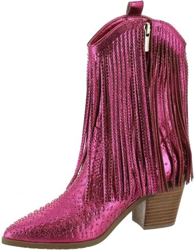 Masseys Women's Dolly Embellished Fringe Western Boot in Saudi Arabia