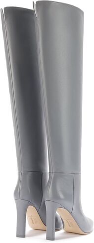 Larroudé x Jennifer Fisher Boot In Cement Grey Leather in Saudi Arabia