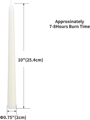 12-Pack 10-Inch Green & Red Christmas Taper Candles - Perfect for Holiday Decorations and Parties in Saudi Arabia
