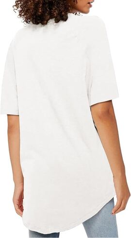 Fisoew Womens كبير القمصان T قصيرة الأكمام قمم TUNIC TUNIC CREW TIRTS SUMME in Kuwait