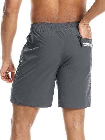 Men's Workout Athletic Shorts 2 Pack 7 Inch Inseam Lightweight Quick Dry Running Shorts Hiking Gym Basketball Shorts in Saudi Arabia