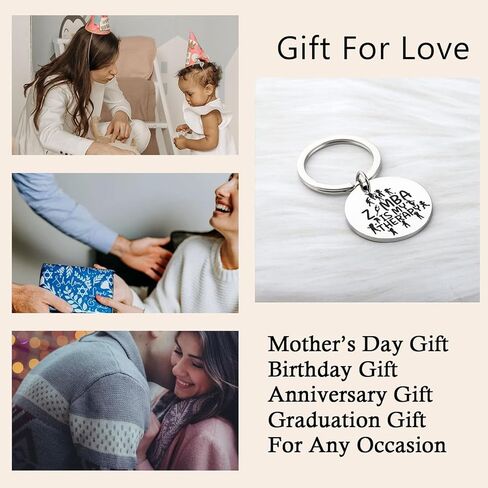 BLEOUK زومبا تحت عنوان هدية زومبا المفاتيح زومبا عشاق الهدايا زومبا هدية لفتاة زومبا مدرب شكرا لك هدية زومبا الرياضة الهدايا in Kuwait