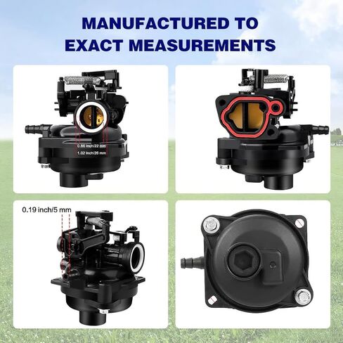 Lawn Mower Carburetor Compatible with TB110, TB200, 09P702, 103M02, 550EX, 625EX, 675EX, 725EXI, 163cc Carburetor Replacement for 799584 594058 594057 592361 594529 in Saudi Arabia