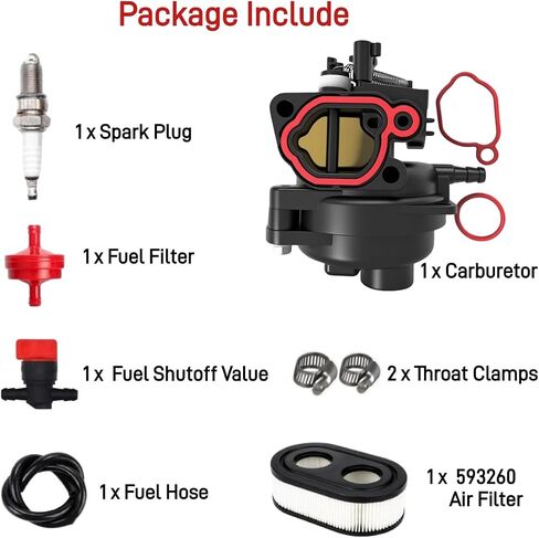Lawn Mower Carburetor Compatible with TB110, TB200, 09P702, 103M02, 550EX, 625EX, 675EX, 725EXI, 163cc Carburetor Replacement for 799584 594058 594057 592361 594529 in Saudi Arabia